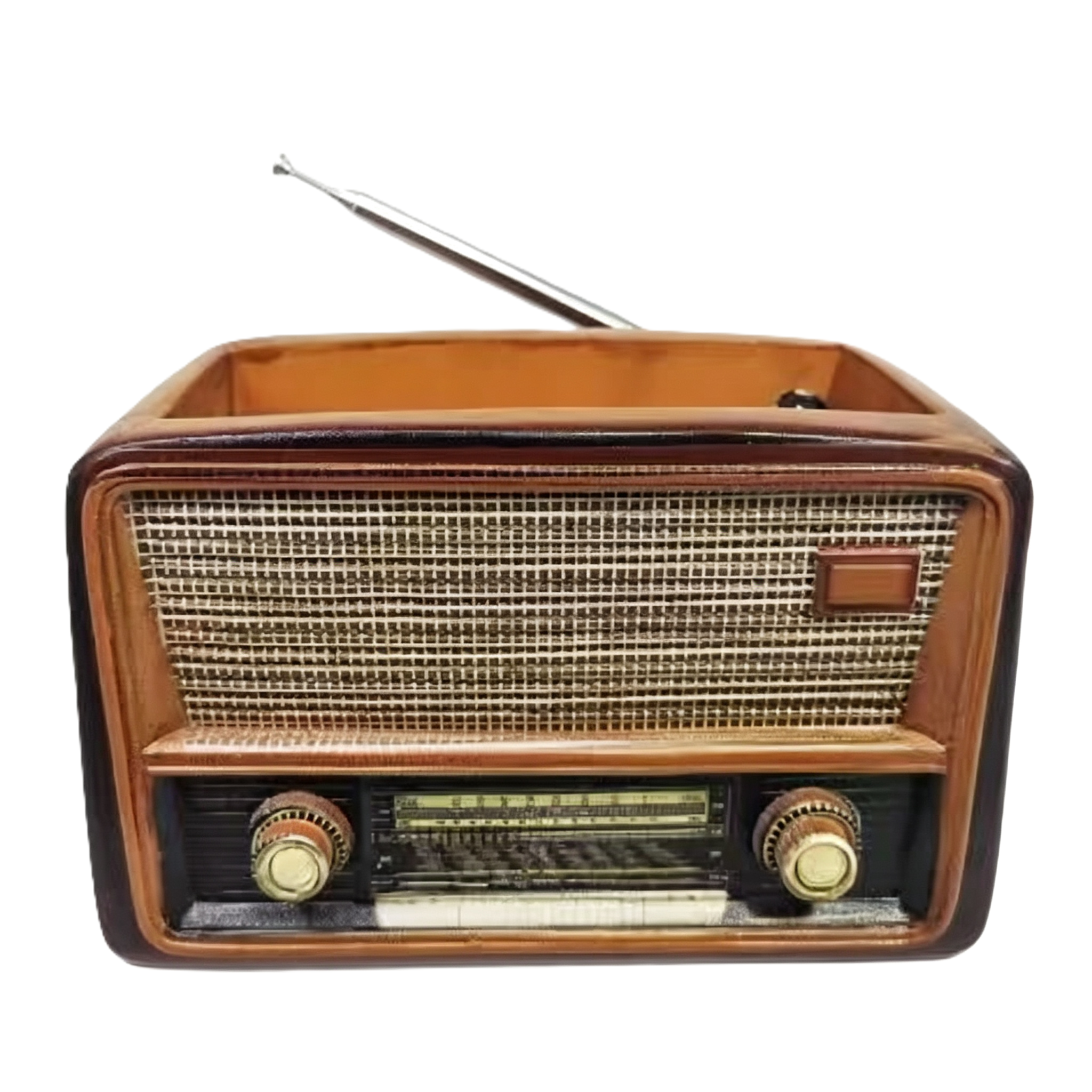 Creative Retro Radio-Shaped Planter Ornament, Multi-purpose Home Decorative Flower Pot