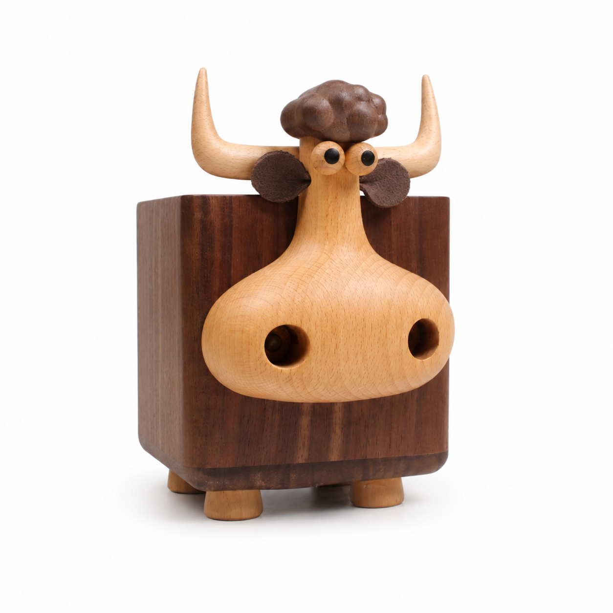 Whimsical Wooden Desk Organizer & Pencil Holder Collection