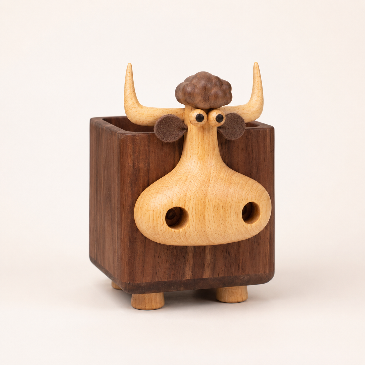 Whimsical Wooden Desk Organizer & Pencil Holder Collection