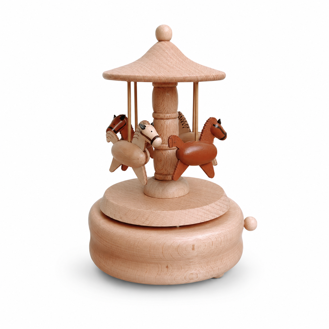Wooden Music Box Collection – Cute Vintage Wooden Ornaments for Home Decor & Gifts