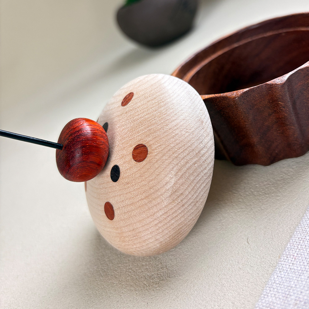 Whimsical Wooden Trinket Box – Mushroom & Cherry Cupcake Storage Decor