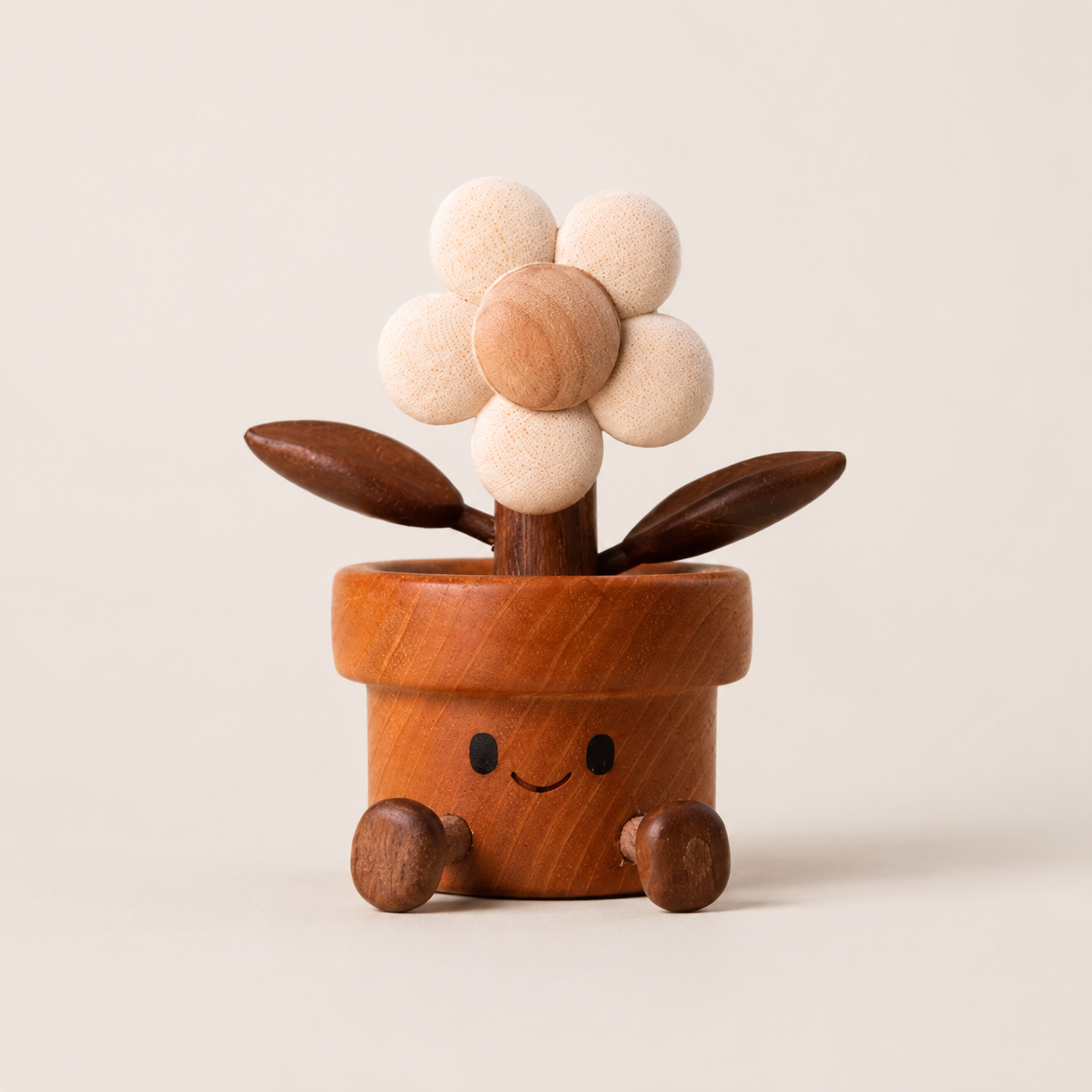 Fun Handmade Wooden Ornaments, Cute Creative Desktop Decorations