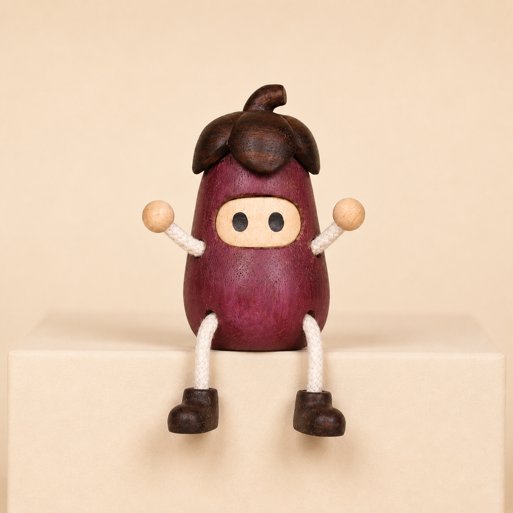 Fun Handmade Wooden Ornaments, Cute Creative Desktop Decorations