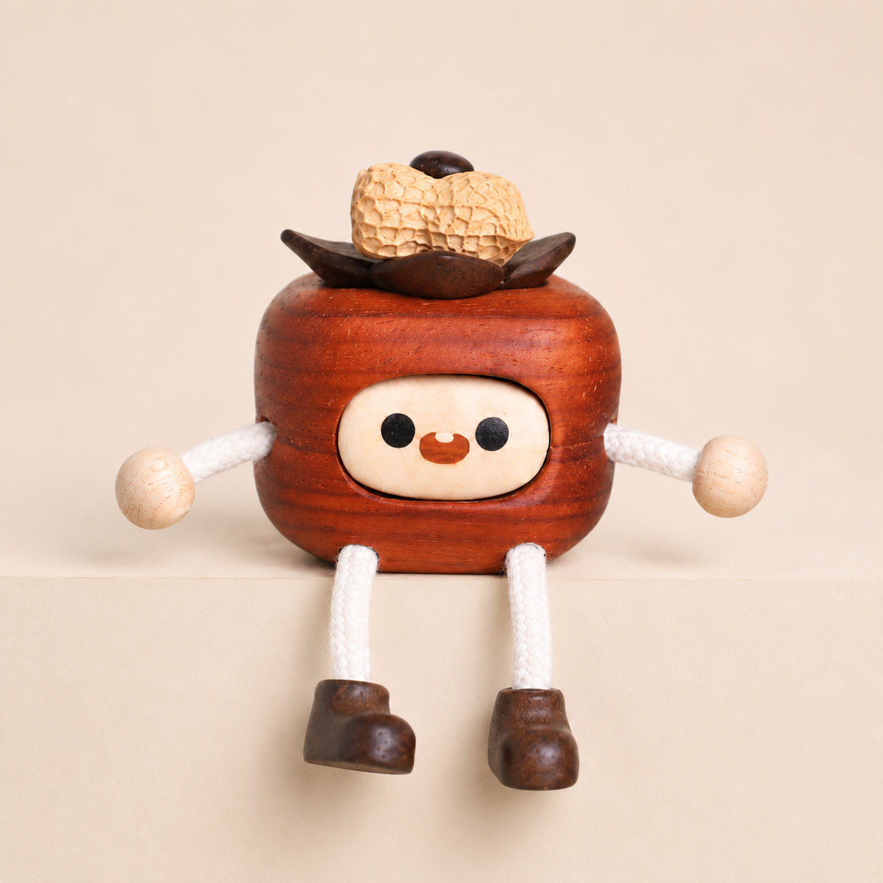 Fun Handmade Wooden Ornaments, Cute Creative Desktop Decorations