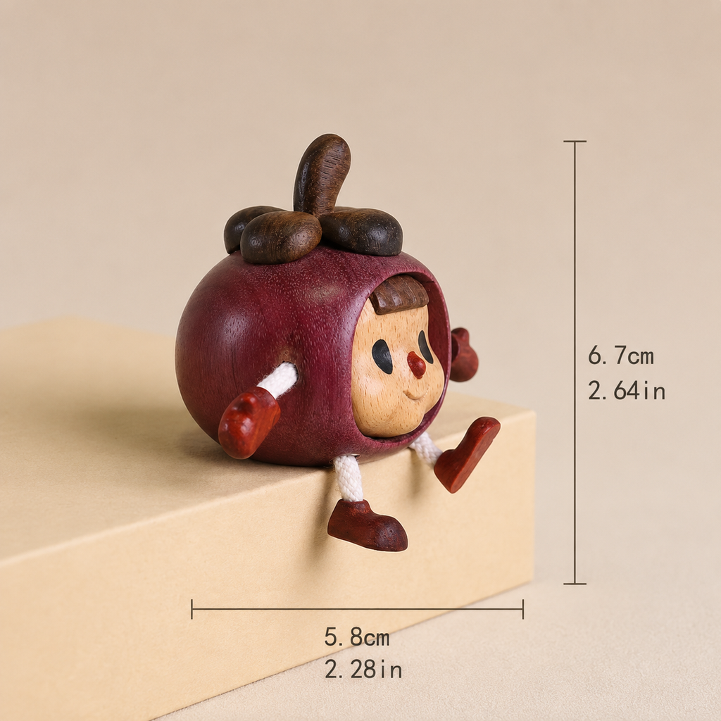 Fun Handmade Wooden Ornaments, Cute Creative Desktop Decorations