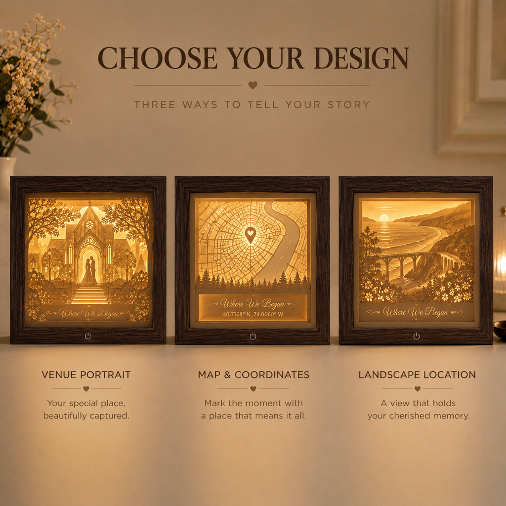 Where We Began Personalized Light Box – Custom Venue Portrait
