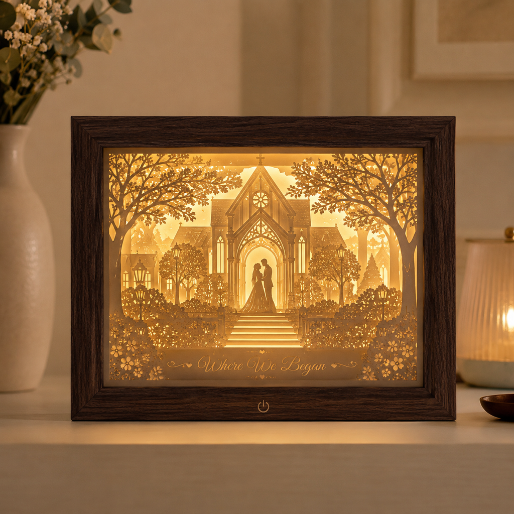 Where We Began Personalized Light Box – Custom Venue Portrait