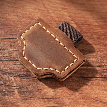 Genuine Leather Magnetic Bookmark Clip | Hand-Stitched Crazy Horse Leather | Vintage Retro Page Holder & Creative Gift
