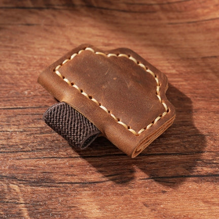 Genuine Leather Magnetic Bookmark Clip | Hand-Stitched Crazy Horse Leather | Vintage Retro Page Holder & Creative Gift