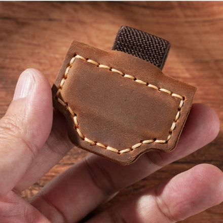 Genuine Leather Magnetic Bookmark Clip | Hand-Stitched Crazy Horse Leather | Vintage Retro Page Holder & Creative Gift