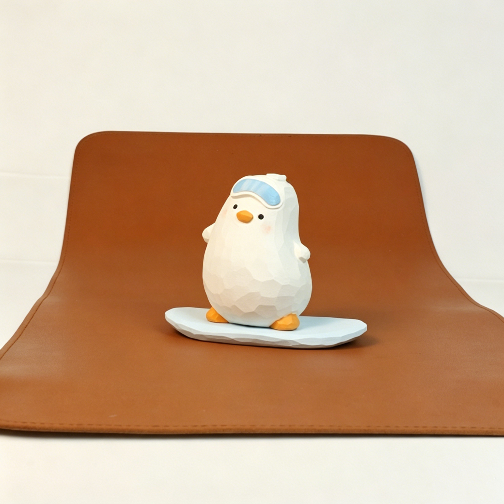 Cute Handmade Wooden Duck Ornaments, Creative Tabletop Art Decor for Home Office Car Decoration