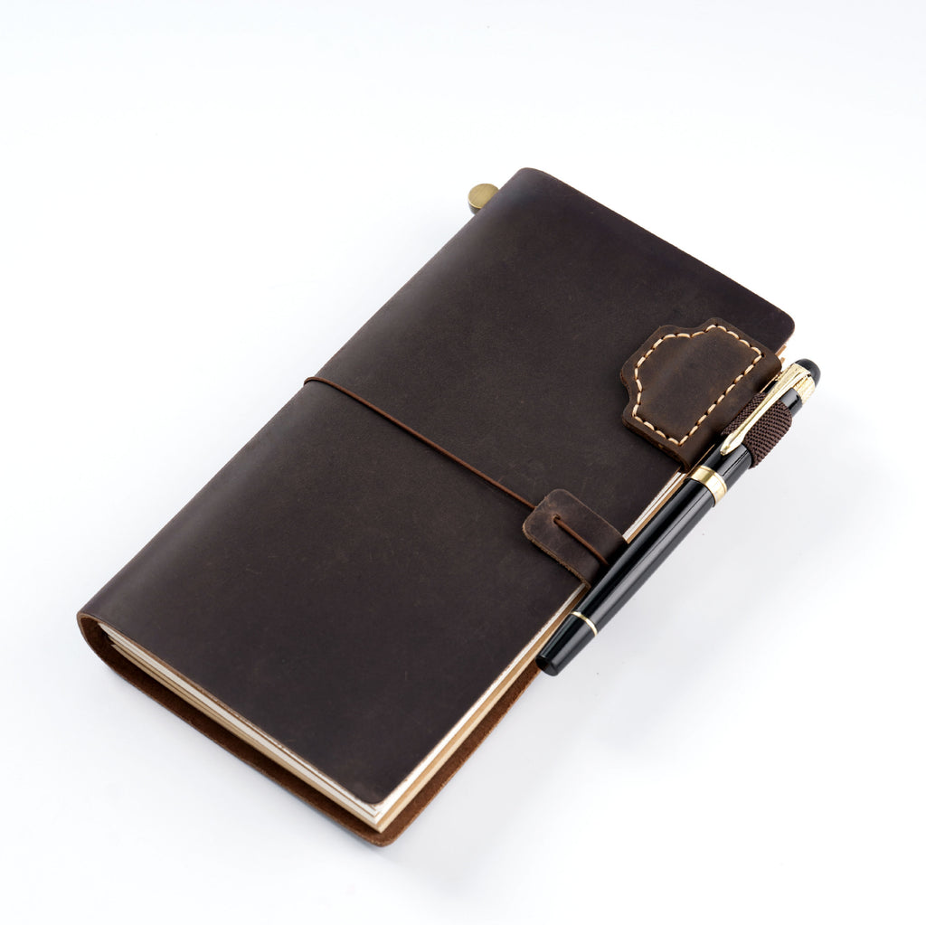Genuine Leather Magnetic Bookmark Clip | Hand-Stitched Crazy Horse Leather | Vintage Retro Page Holder & Creative Gift