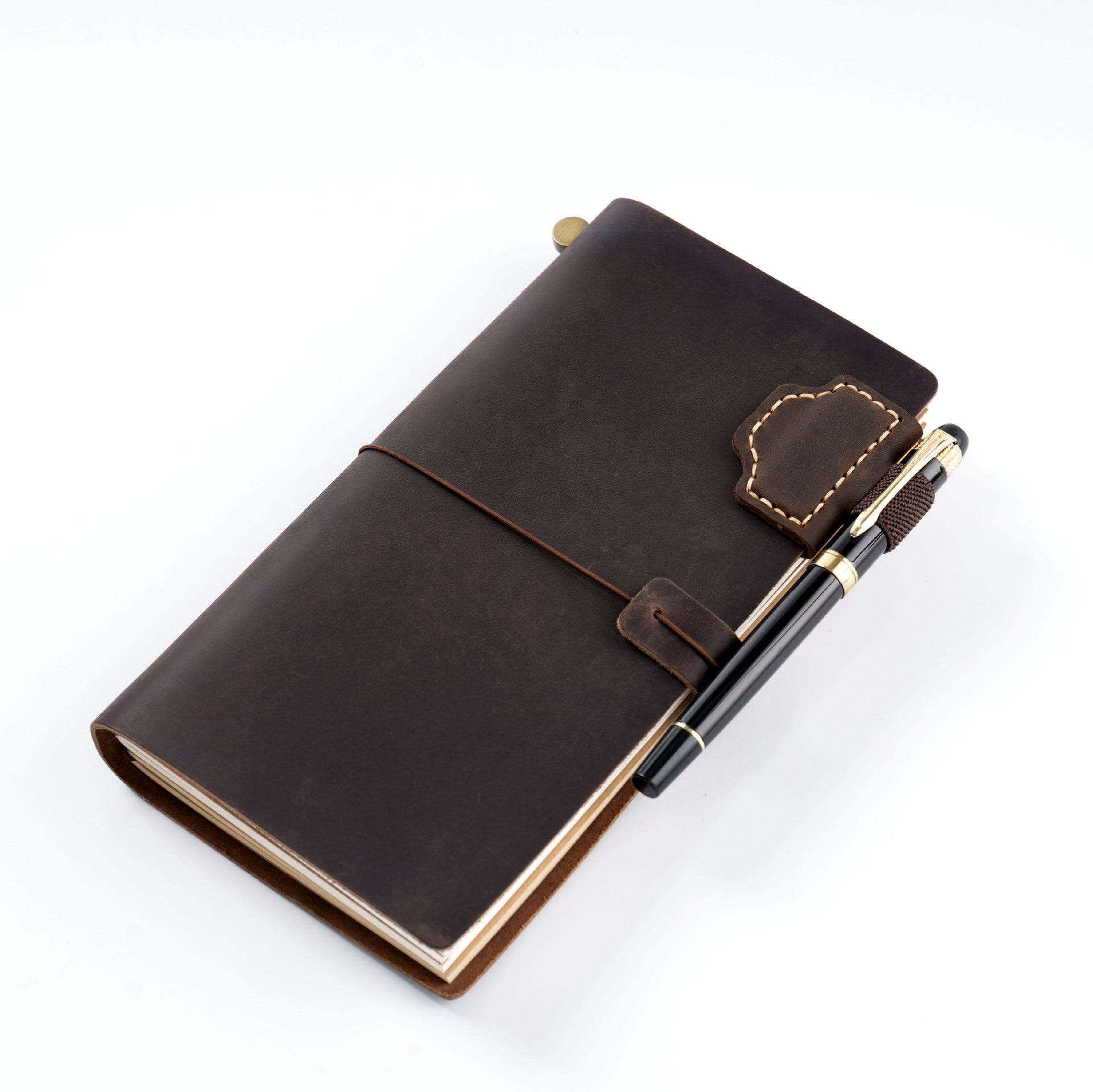 Genuine Leather Magnetic Bookmark Clip | Hand-Stitched Crazy Horse Leather | Vintage Retro Page Holder & Creative Gift