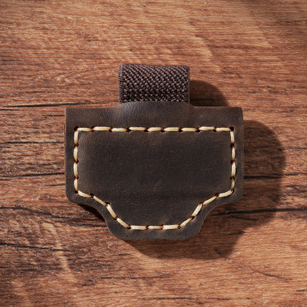 Genuine Leather Magnetic Bookmark Clip | Hand-Stitched Crazy Horse Leather | Vintage Retro Page Holder & Creative Gift