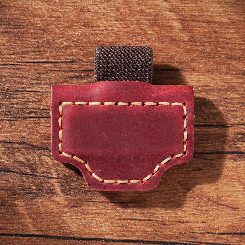 Genuine Leather Magnetic Bookmark Clip | Hand-Stitched Crazy Horse Leather | Vintage Retro Page Holder & Creative Gift